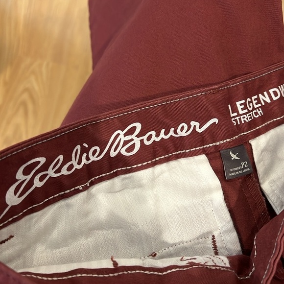 Women’s EDDIE BAUER Legendwash stretch curvy crop stretch jeans size P 2 - Picture 5 of 6